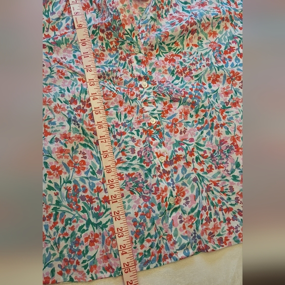 J Crew Linen Blend Top - Picture 10 of 13